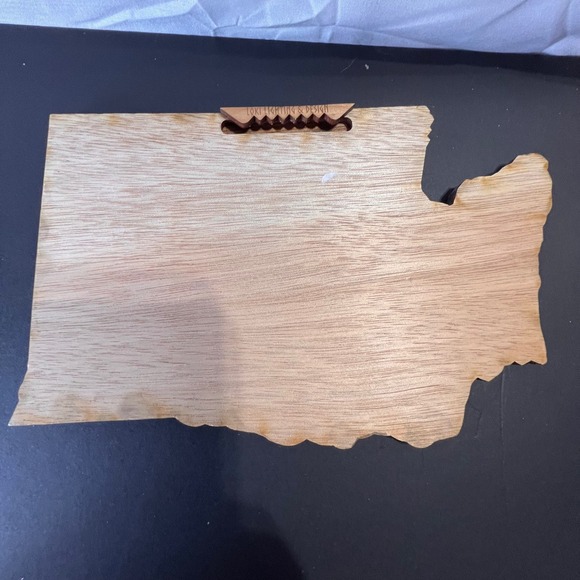 Loki Lighting & Design 7" Washington State Wood Wall Art Brown Excellent 3D City - Picture 4 of 4